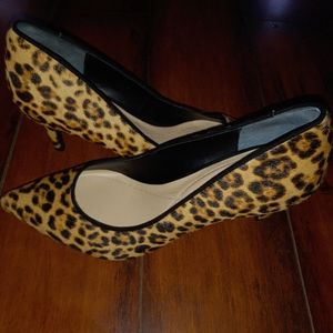 Womens Dark Leopard Print 3 inch